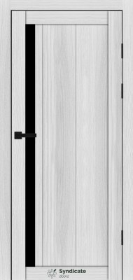 SD-PVC-124 Сіра структура скло BLK